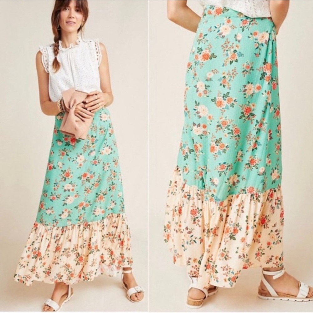 Anthropologie 🌸 FARM RIO Marcia Maxi Skirt